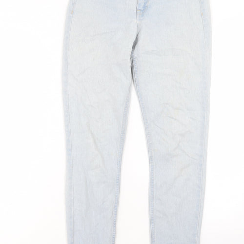 H&M Womens Blue Cotton Skinny Jeans Size 26 in L28 in Regular Button