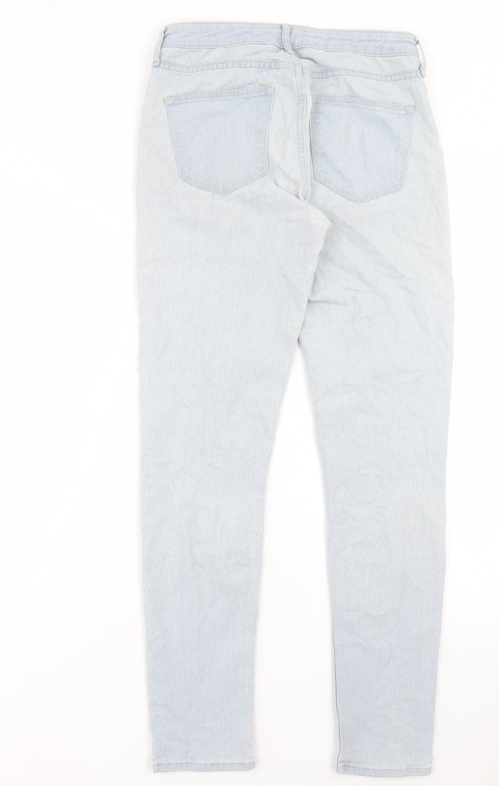 H&M Womens Blue Cotton Skinny Jeans Size 26 in L28 in Regular Button