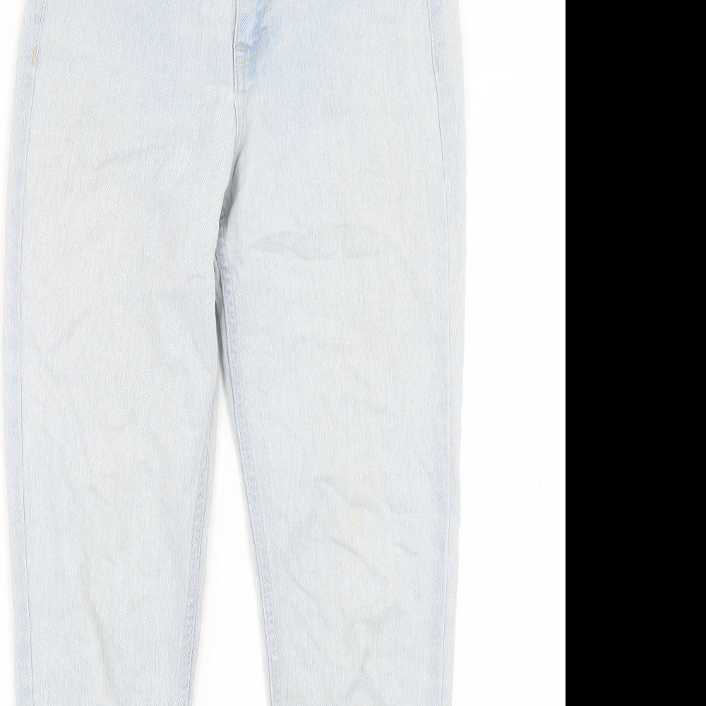 H&M Womens Blue Cotton Skinny Jeans Size 26 in L28 in Regular Button