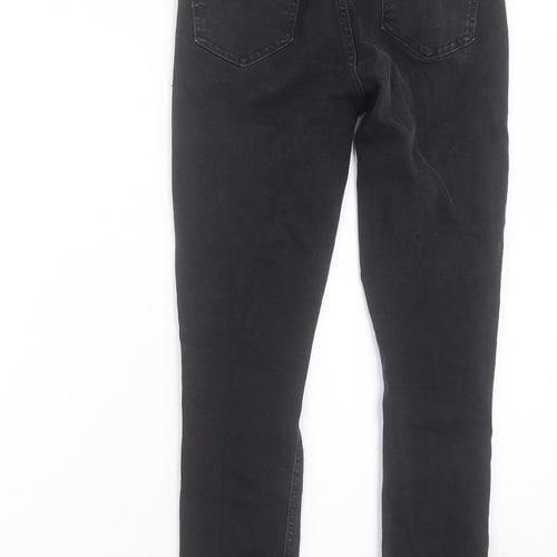 New Look Girls Black Cotton Skinny Jeans Size 13 Years Regular Button