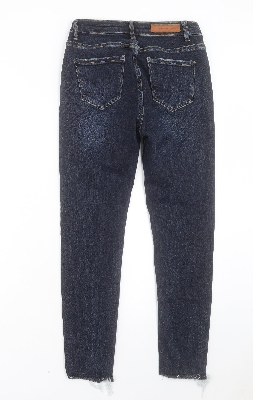 Preworn Womens Blue Cotton Skinny Jeans Size 28 in L26 in Regular Button