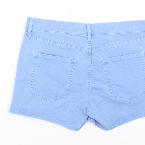Gap Womens Blue Cotton Boyfriend Shorts Size 26 in L3 in Regular Button