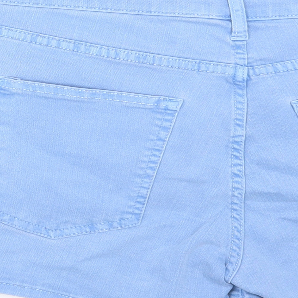 Gap Womens Blue Cotton Boyfriend Shorts Size 26 in L3 in Regular Button