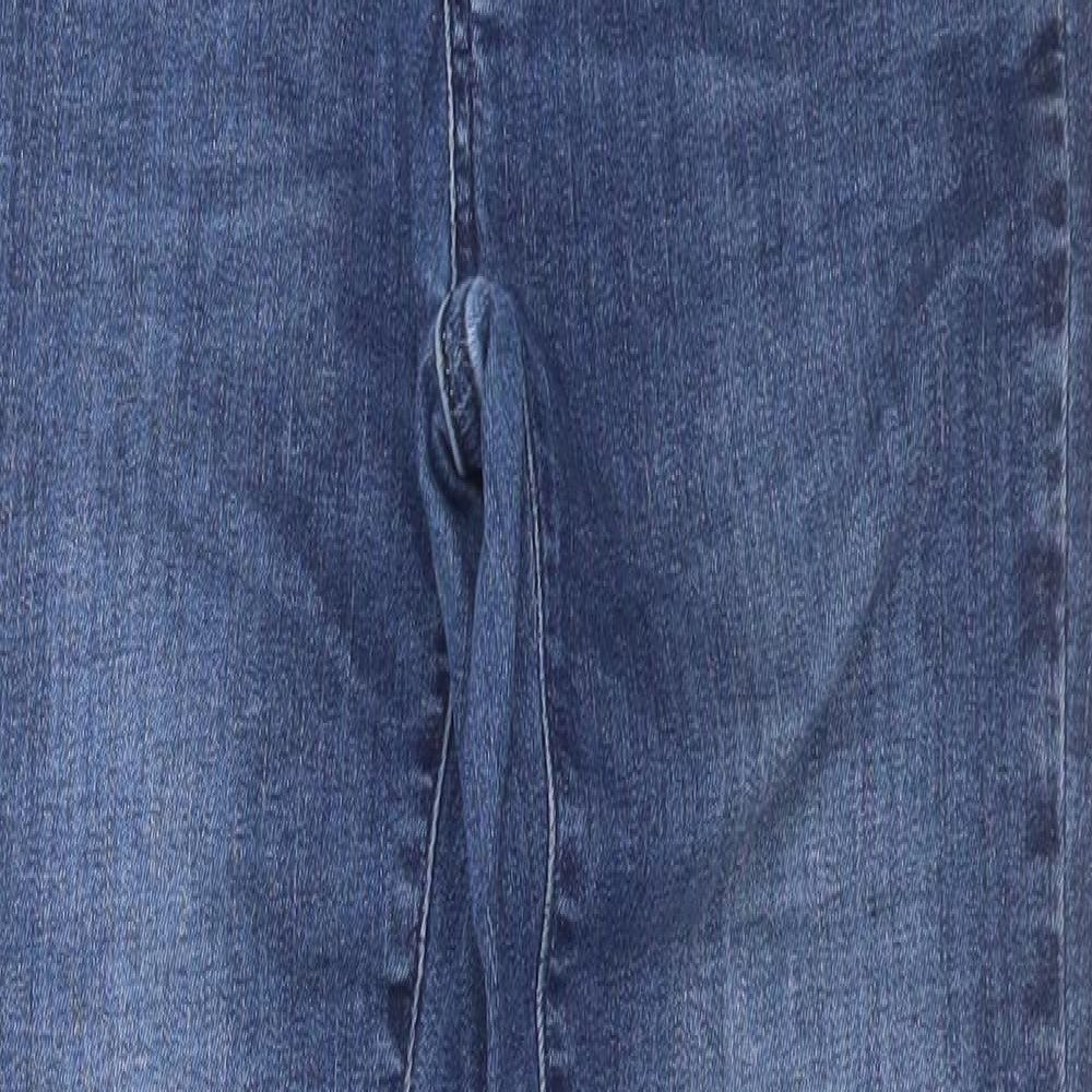 Seraphine Womens Blue Cotton Straight Jeans Size 8 L32 in Regular