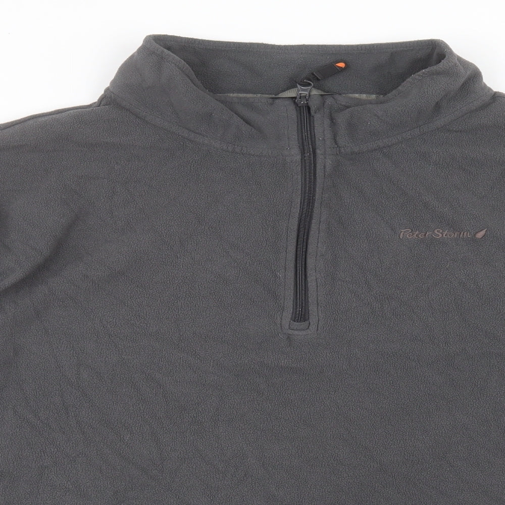 Peter Storm Mens Grey Polyester Pullover Sweatshirt Size 2XL