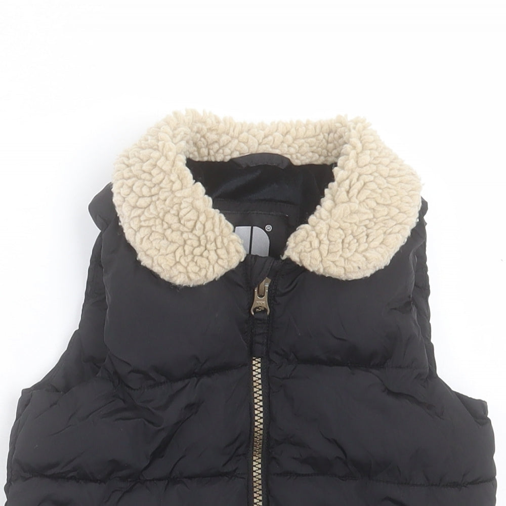 NEXT Boys Black Gilet Jacket Size 2-3 Years Zip