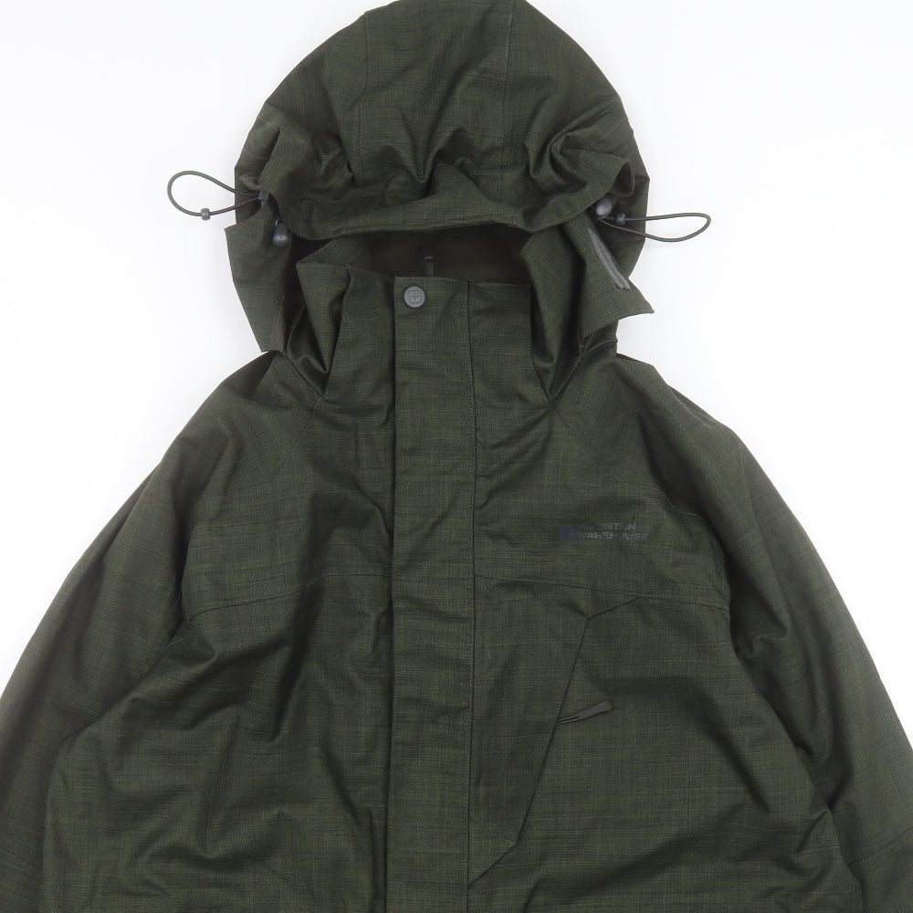 Mountain Warehouse Mens Green Windbreaker Jacket Size M Zip