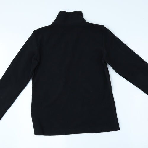 Preworn Boys Black Jacket Coat Size S Zip