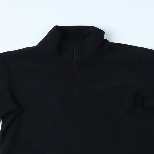 Preworn Boys Black Jacket Coat Size S Zip