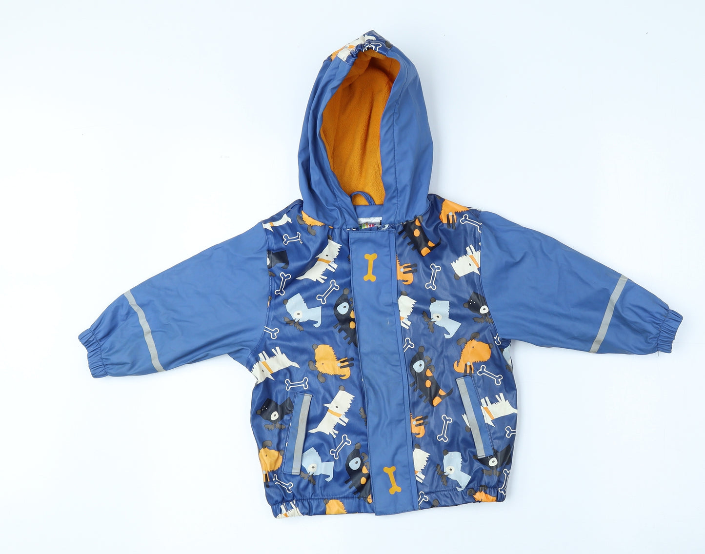 Lupilu Boys Blue Basic Coat Coat Size 12 Months Zip - Size 12-24 months, Animals