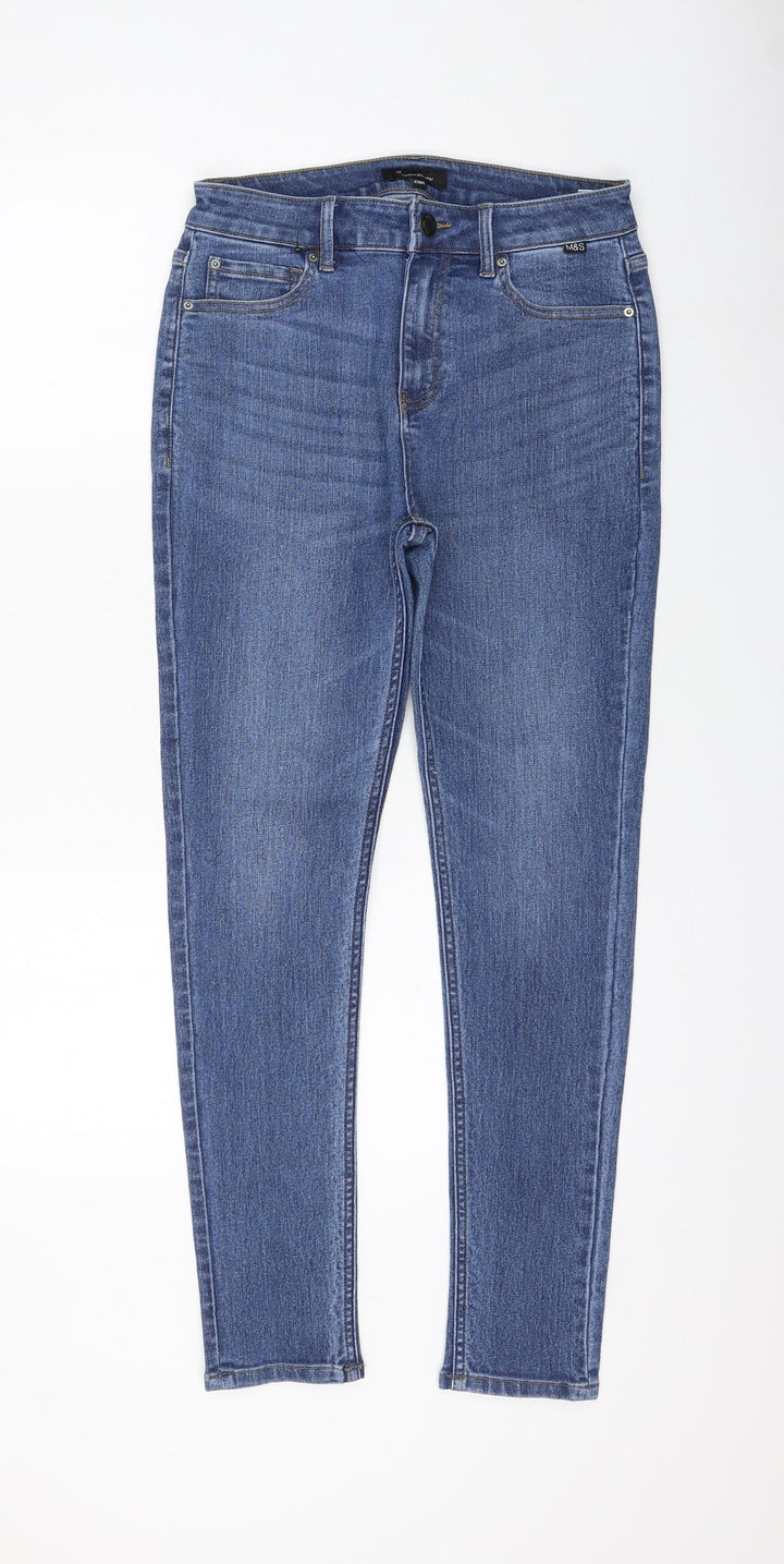 Incorporate Wear Womens Blue Cotton Skinny Jeans Size 28 in L28 in Regular Zip