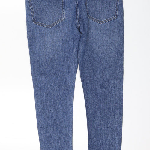 Incorporate Wear Womens Blue Cotton Skinny Jeans Size 28 in L28 in Regular Zip