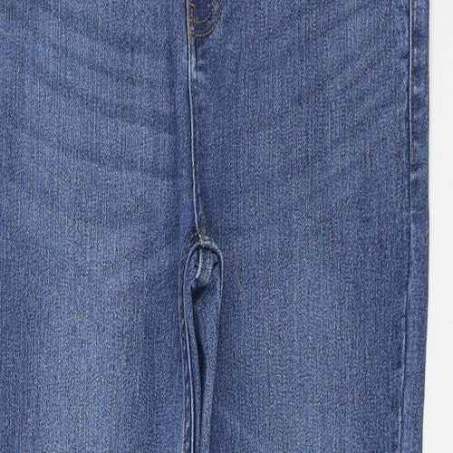 Incorporate Wear Womens Blue Cotton Skinny Jeans Size 28 in L28 in Regular Zip