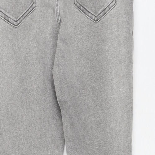 Marks and Spencer Womens Grey Viscose Skinny Jeans Size 6 L23 in Regular Zip