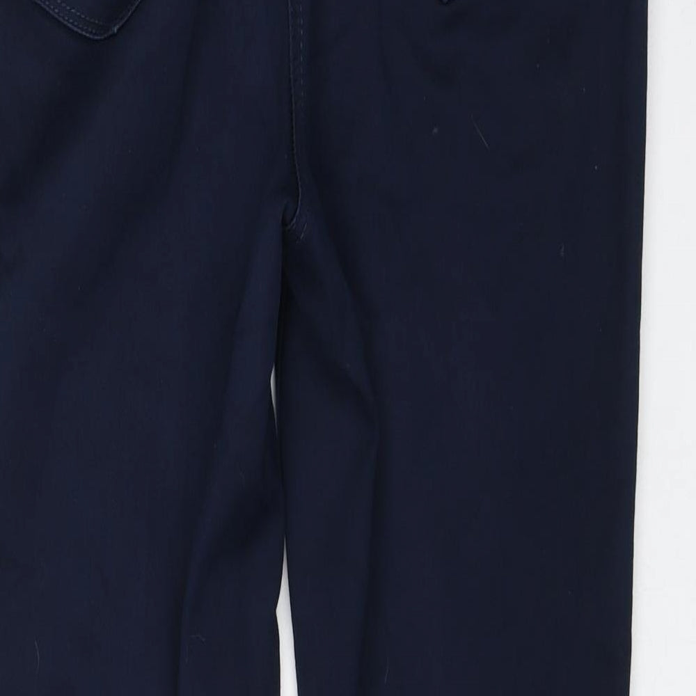 Bonmarché Womens Blue Cotton Straight Jeans Size 14 L27 in Regular Zip
