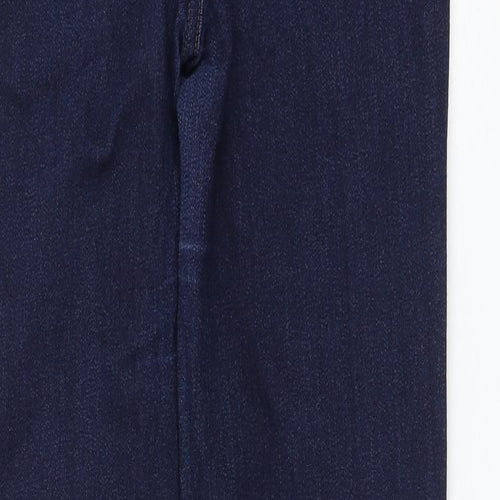 Incorporate Wear Womens Blue Cotton Straight Jeans Size 30 in L30 in Regular Zip