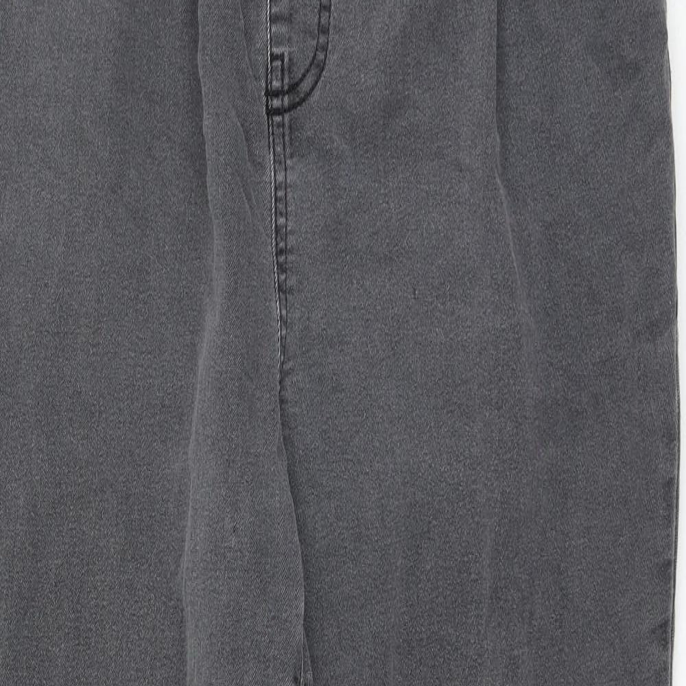 Evans Womens Grey Cotton Jegging Jeans Size 20 L25 in Regular