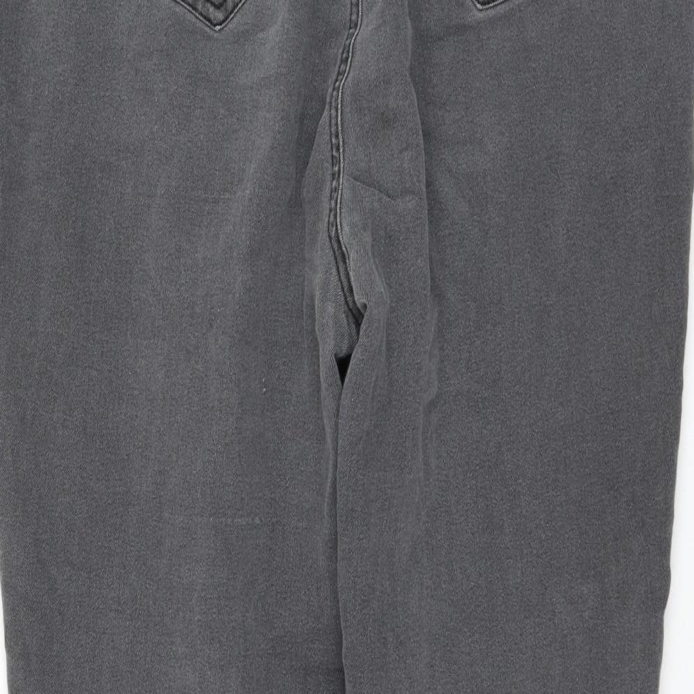 Evans Womens Grey Cotton Jegging Jeans Size 20 L25 in Regular