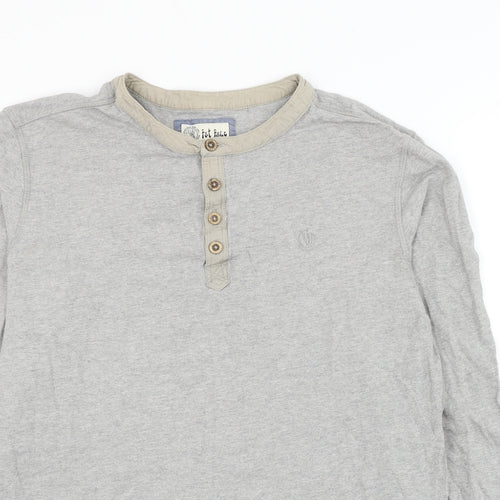 FATFACE Mens Grey Cotton Pullover Sweatshirt Size S