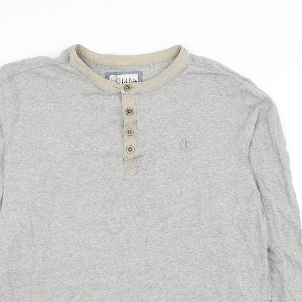FATFACE Mens Grey Cotton Pullover Sweatshirt Size S