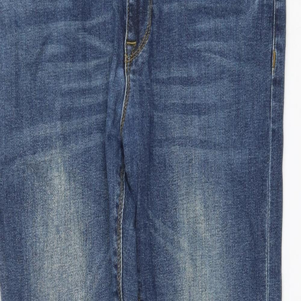 ASOS Womens Blue Cotton Skinny Jeans Size 32 in L32 in Regular Zip