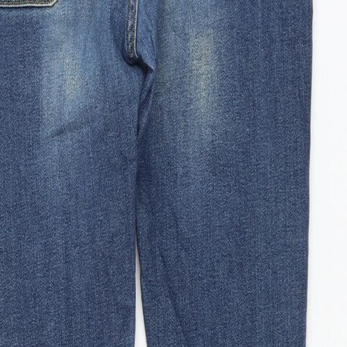 ASOS Womens Blue Cotton Skinny Jeans Size 32 in L32 in Regular Zip