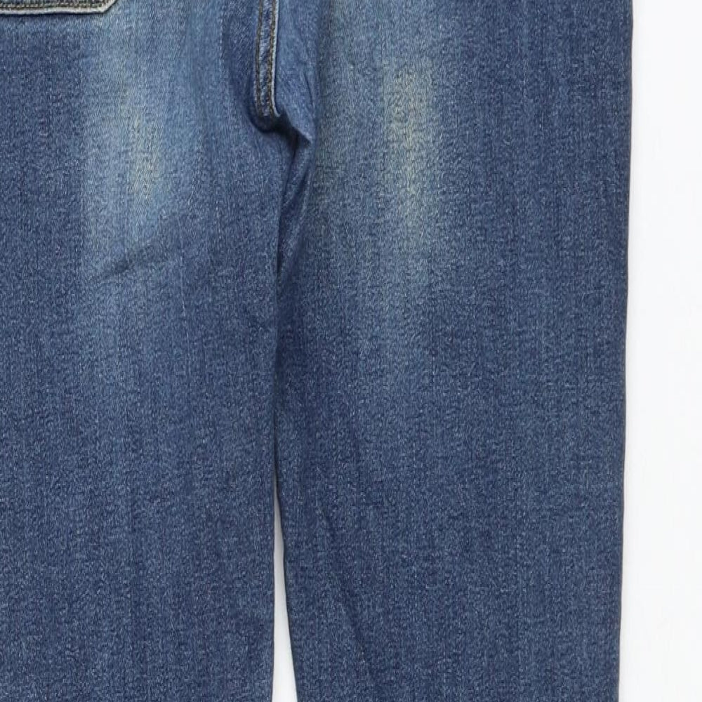 ASOS Womens Blue Cotton Skinny Jeans Size 32 in L32 in Regular Zip