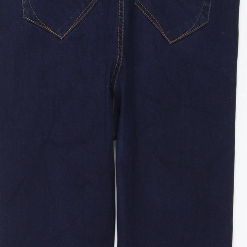 Preworn Womens Blue Polyester Skinny Jeans Size 32 in L25 in Regular Zip