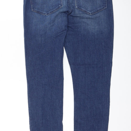 H&M Womens Blue Cotton Skinny Jeans Size 33 in L30 in Regular Zip