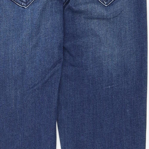 H&M Womens Blue Cotton Skinny Jeans Size 33 in L30 in Regular Zip