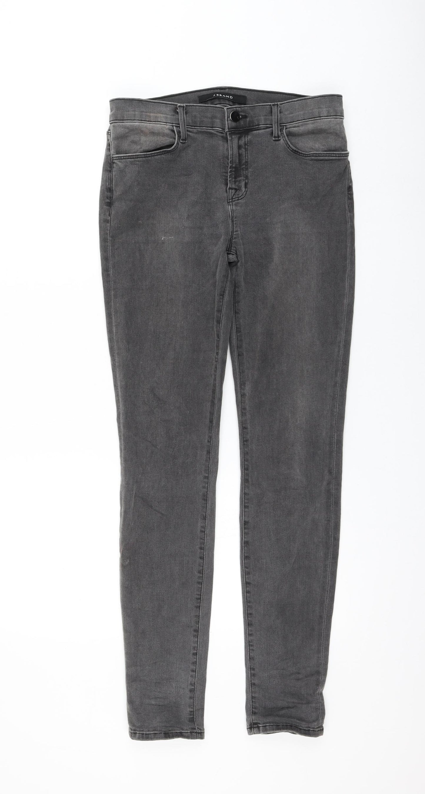 J Brand Womens Grey Polyester Skinny Jeans Size 28 in L30 in Regular Zip