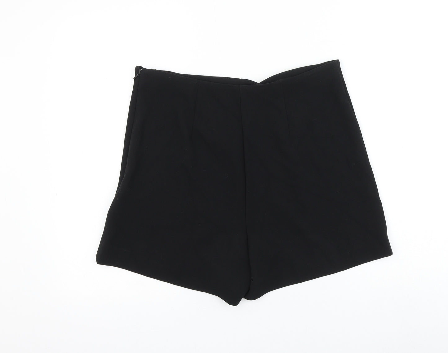 NEXT Womens Black Polyester Sailor Shorts Size 12 L5 in Regular Zip