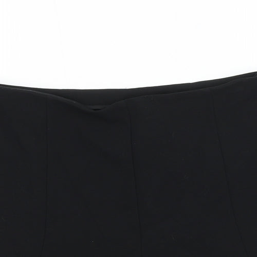 NEXT Womens Black Polyester Sailor Shorts Size 12 L5 in Regular Zip