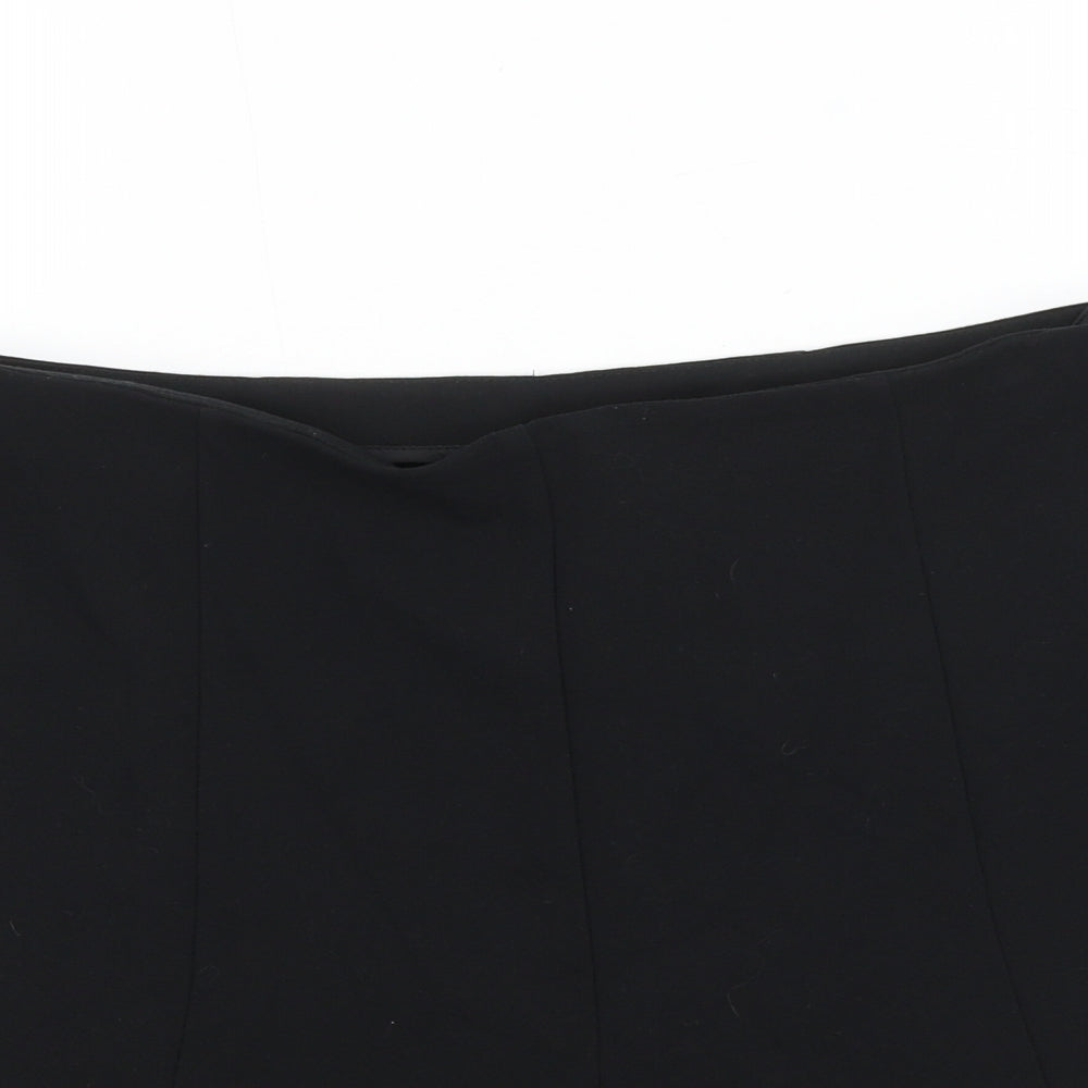 NEXT Womens Black Polyester Sailor Shorts Size 12 L5 in Regular Zip