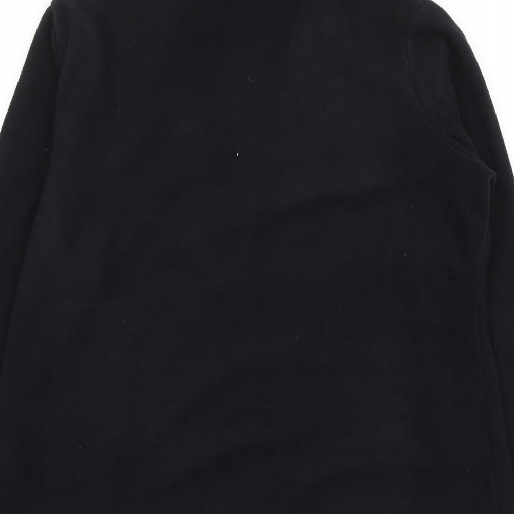 Marks and Spencer Womens Black Polyester Full Zip Sweatshirt Size 16 Zip