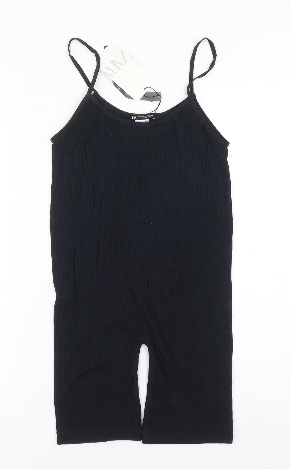 Zara Womens Black Polyester Unitard One-Piece Size M L7 in Pullover - UK Size M-L