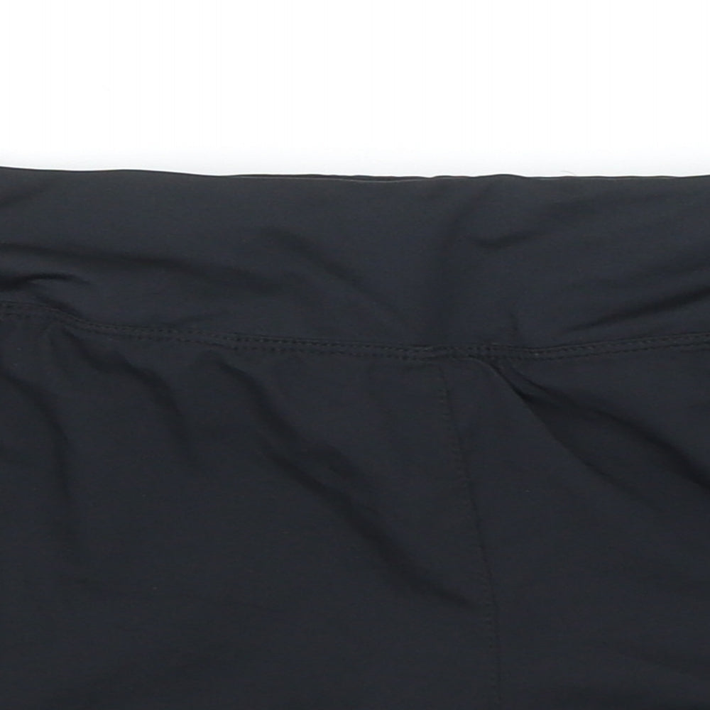 Nike Womens Black Polyester Compression Shorts Size XS L4 in Regular Pull On - Athletic Shorts