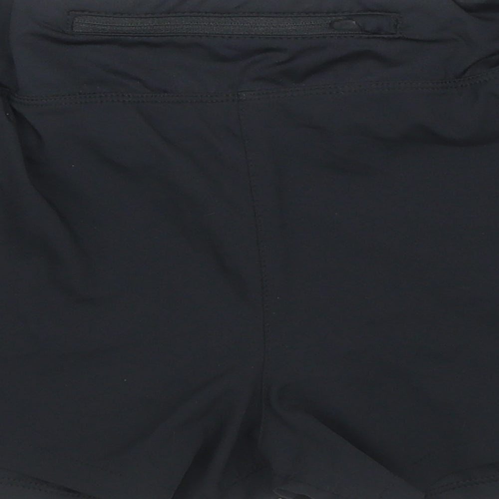 Nike Womens Black Polyester Compression Shorts Size XS L4 in Regular Pull On - Athletic Shorts
