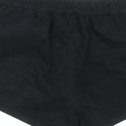 H&M Womens Black Polyester Hot Pants Shorts Size 8 L3 in Regular Pull On