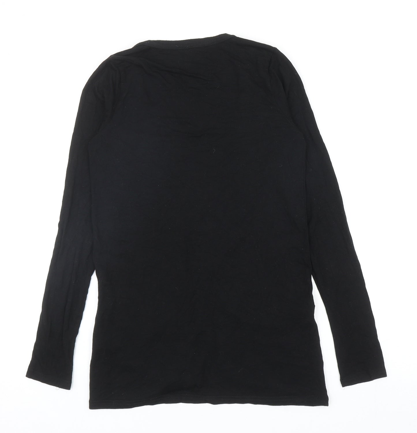 New Look Womens Black Viscose Cardigan Sweatshirt Size 10