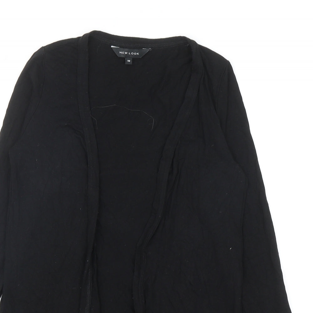 New Look Womens Black Viscose Cardigan Sweatshirt Size 10
