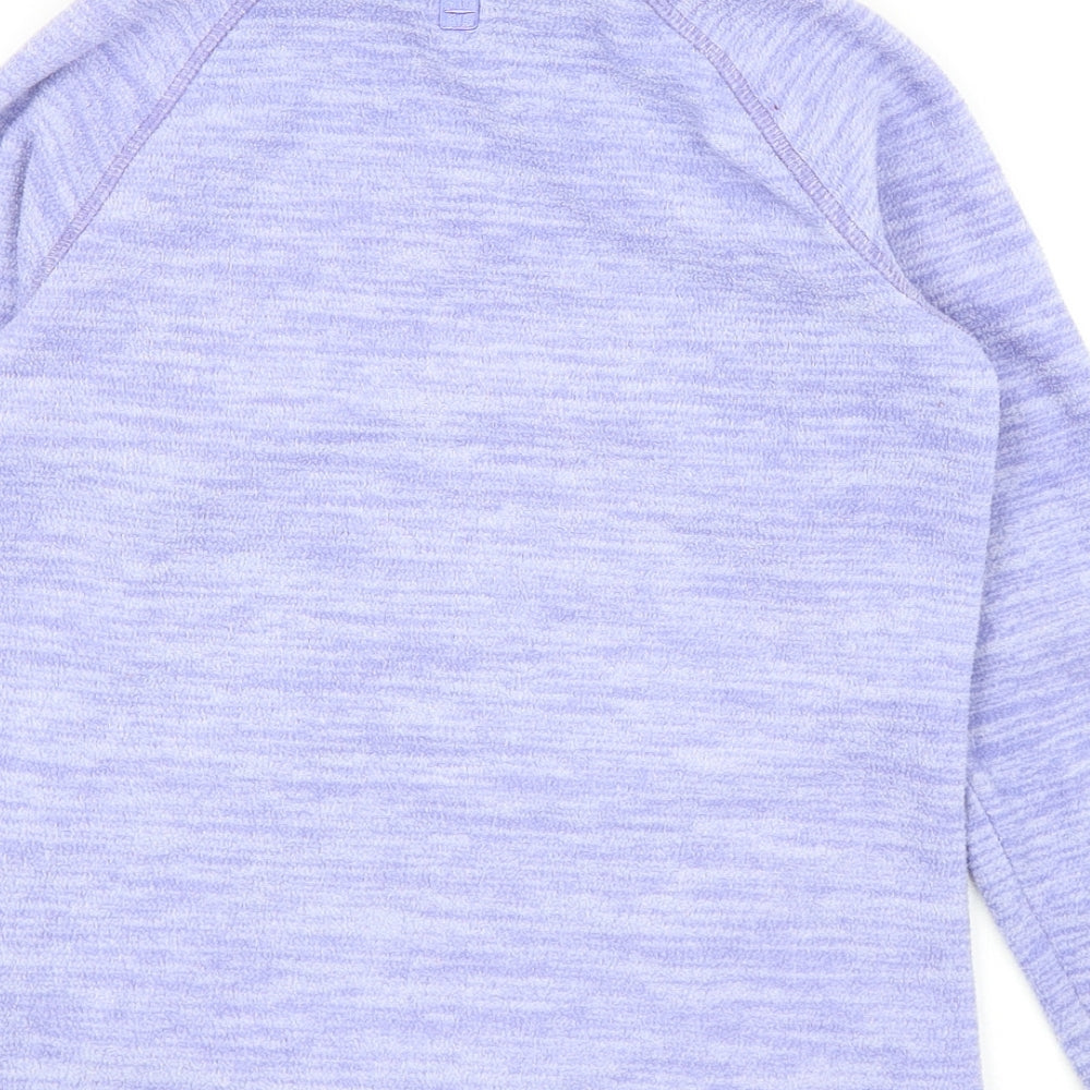 Mountain Warehouse Girls Purple Polyester Full Zip Sweatshirt Size 7-8 Years Zip