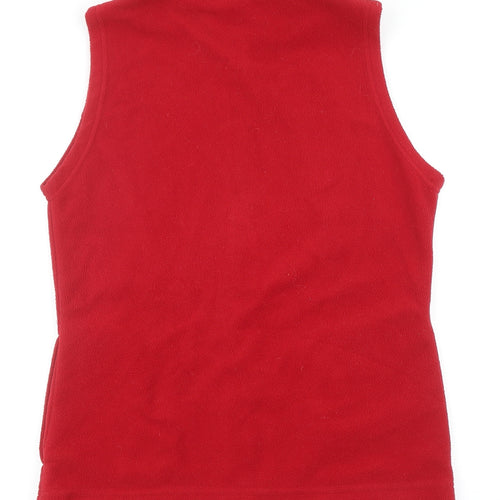 EWM Womens Red Gilet Jacket Size S Zip - UK Size 10-12