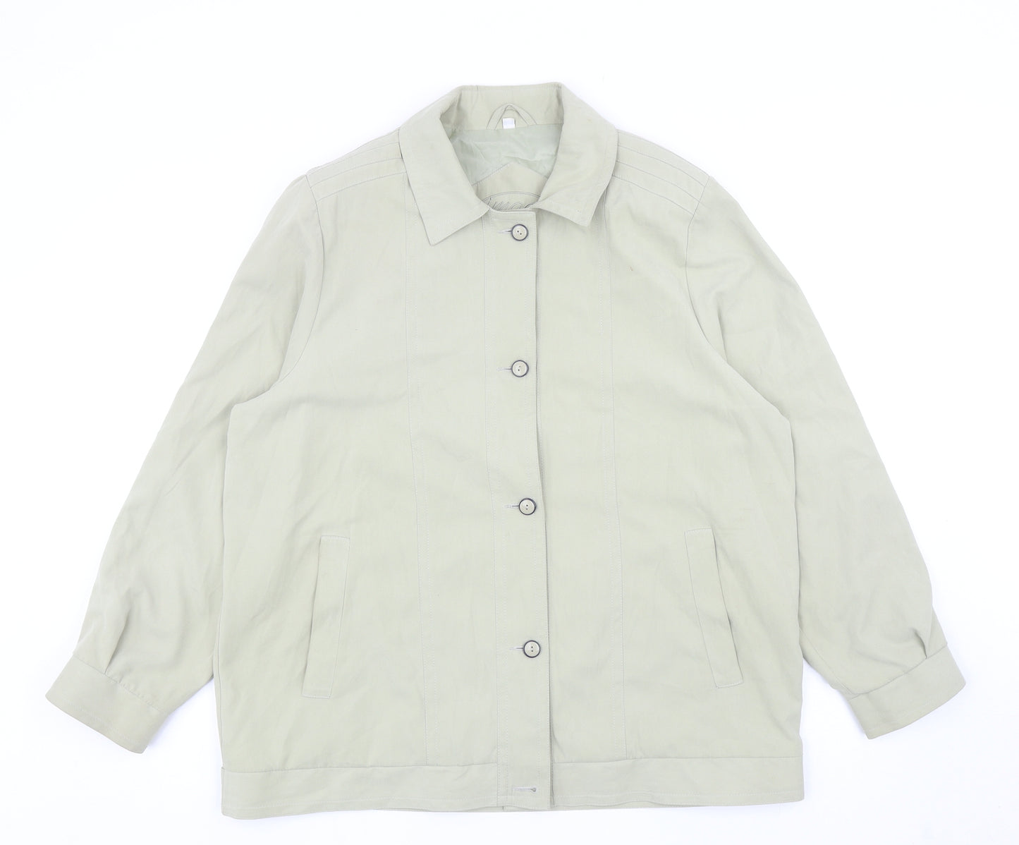 Image Creation Womens Green Jacket Size 16 Button
