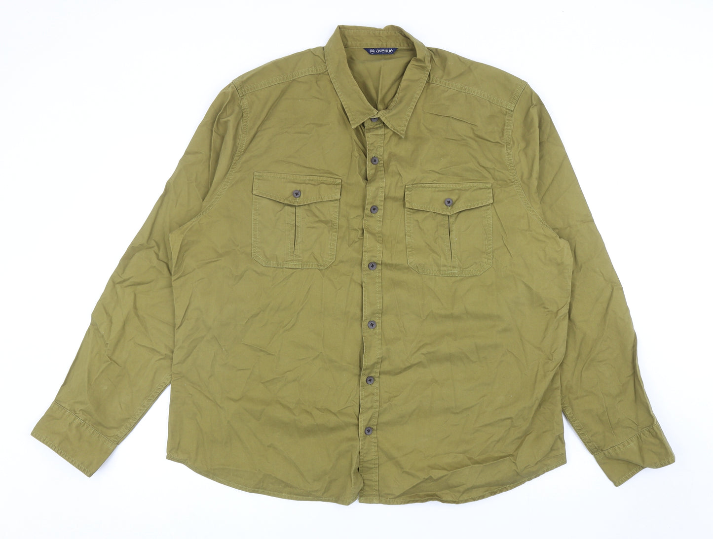 Avenue Womens Green Jacket Size 2XL Button - Shirt Jacket