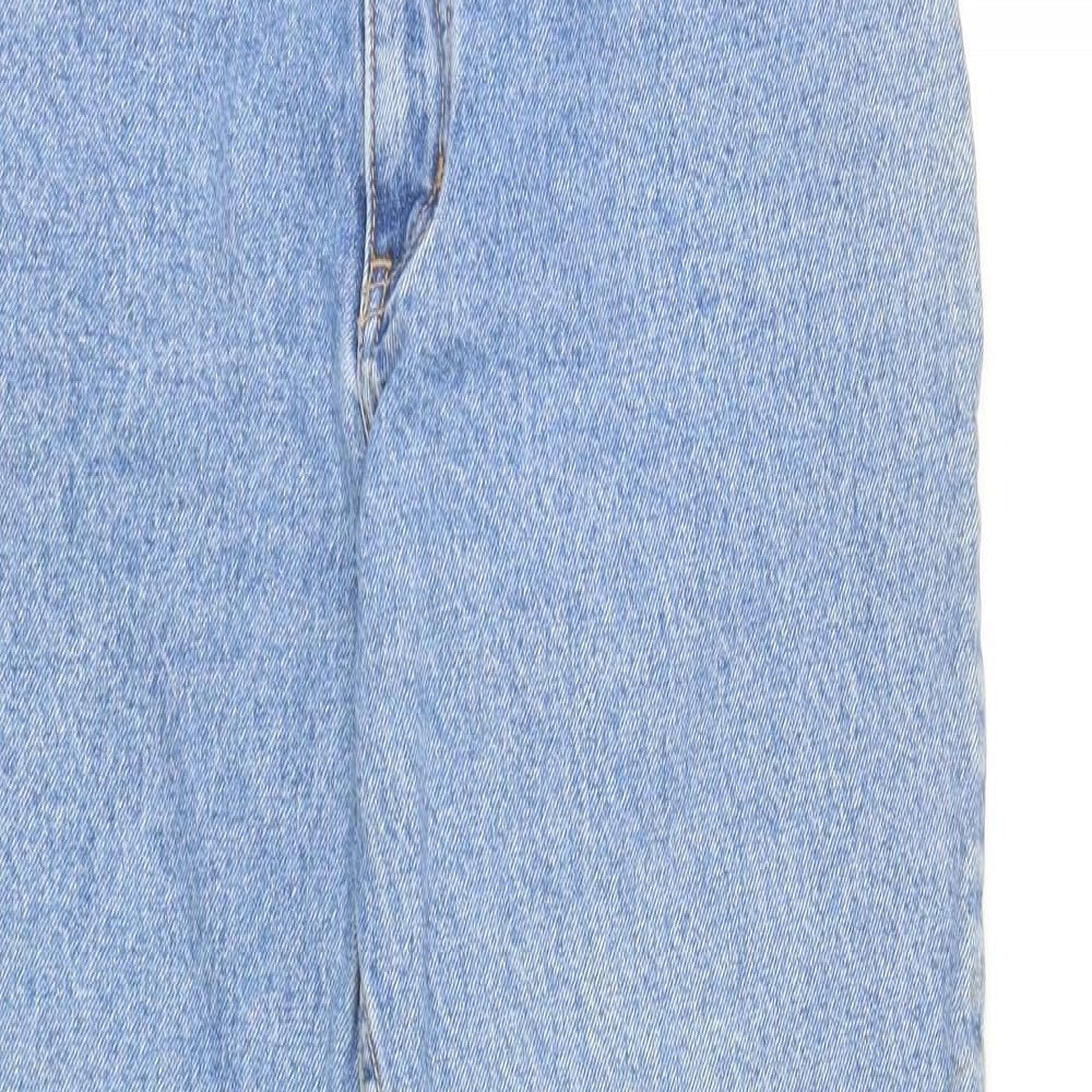 Easy Womens Blue Cotton Mom Jeans Size 30 in L27 in Regular Zip