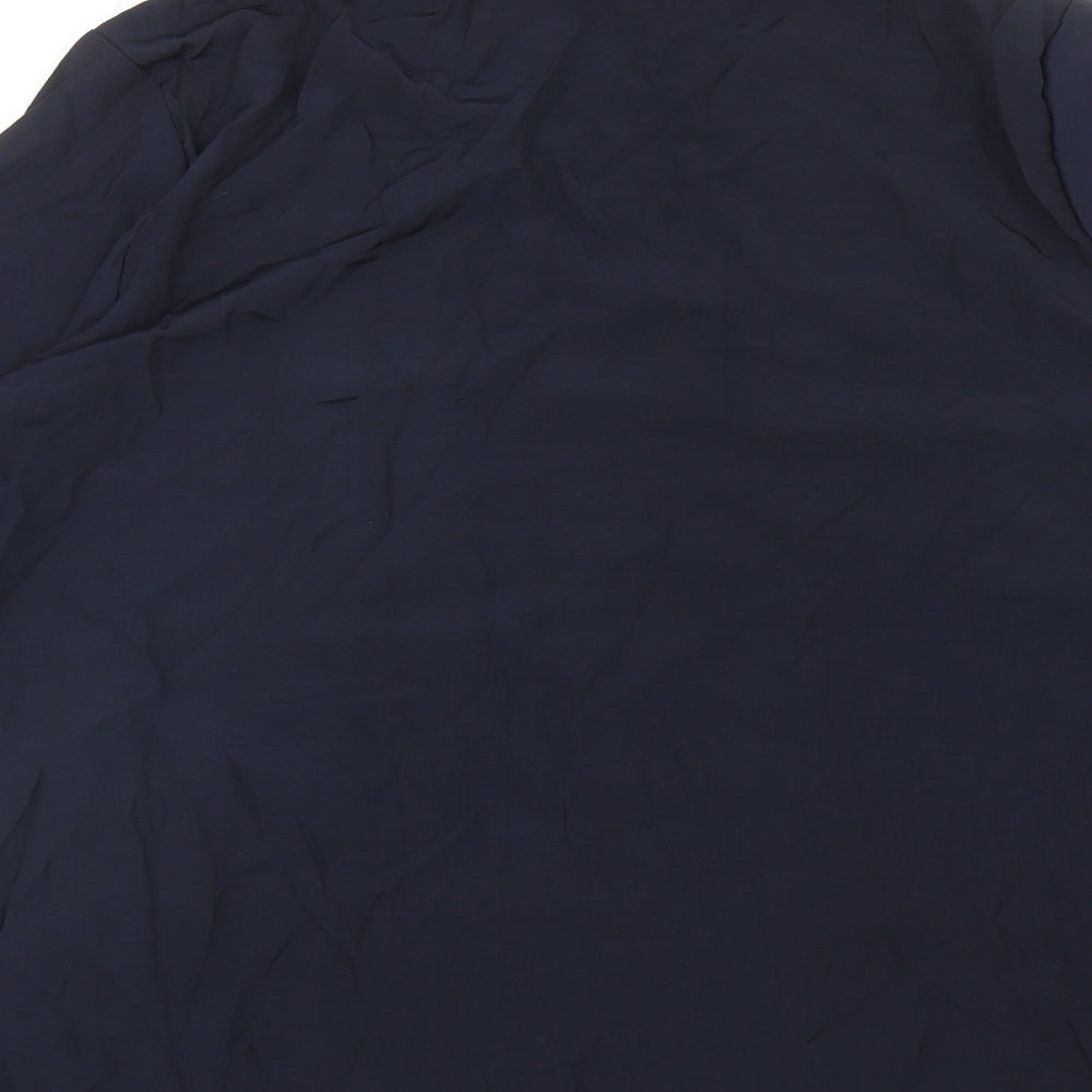 Bloomchic Womens Blue Polyester Basic Blouse Size 18 V-Neck
