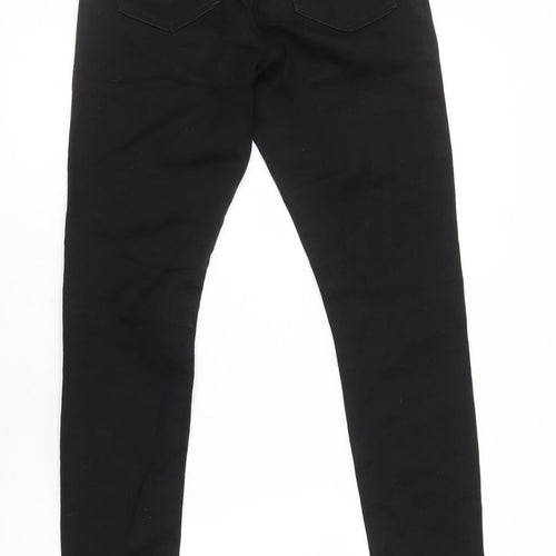 ASOS Womens Black Cotton Skinny Jeans Size 8 L31 in Regular Zip