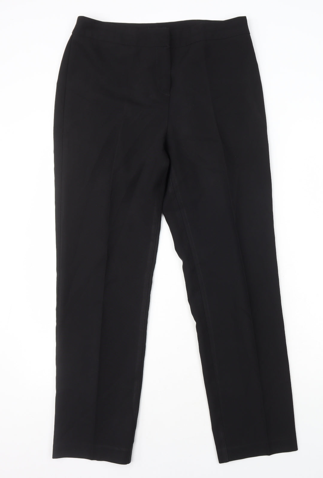Papaya Womens Black Polyester Dress Pants Trousers Size 10 L28 in Regular Zip