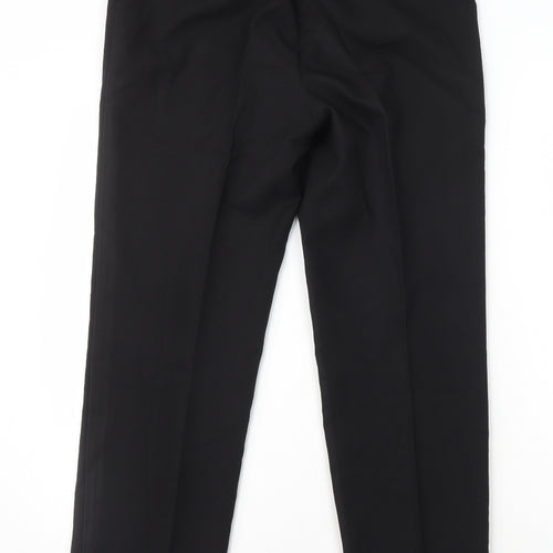 Papaya Womens Black Polyester Dress Pants Trousers Size 10 L28 in Regular Zip